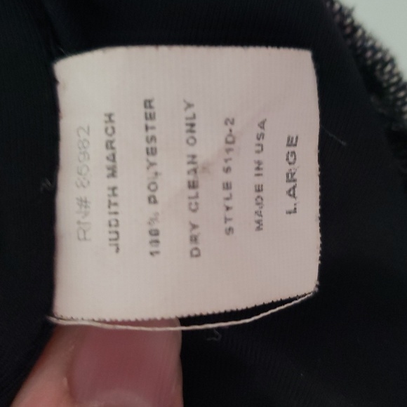 Judith March Anthropologie Mini Dress Black Gray Medium Large Office Corpcore - Picture 10 of 16